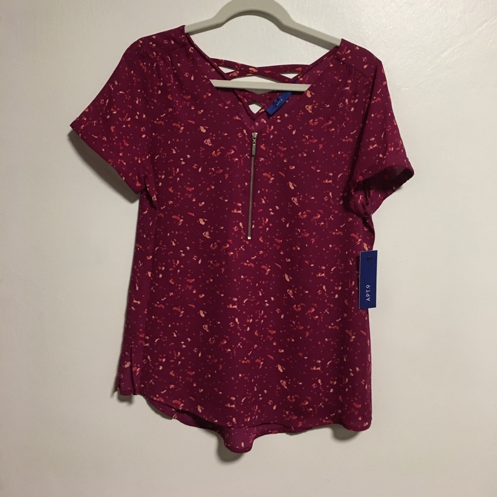NEW Apt  9 purple shirt